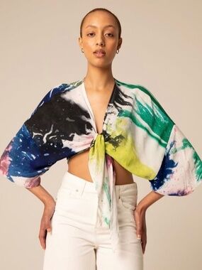 Osei Duro Colourful Tie Top Size XS/S